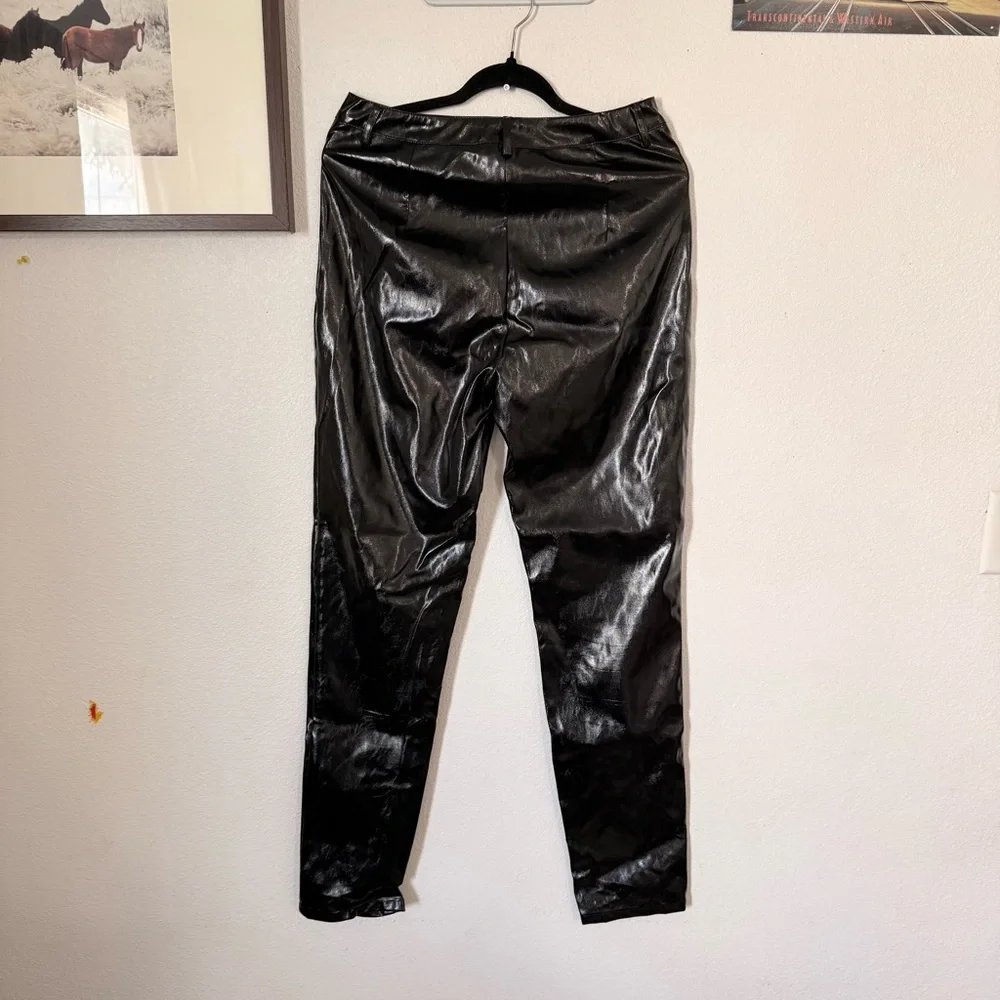I.AM.GIA Nikole Black Faux Leather Pants Size: Large - Picture 9 of 16
